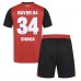 Bayer Leverkusen Granit Xhaka #34 Dětské Oblečení Domácí Dres 2024-25 Krátkým Rukávem (+ trenýrky)